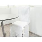 Fundas blancas de algodón para silla Soleil d'ocre 