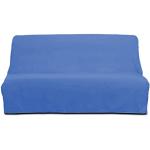 Fundas azules de algodón para sofá cama Soleil d'ocre 