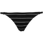 Bragas de bikini negras de poliamida rebajadas con rayas Solid & Striped talla XS para mujer 