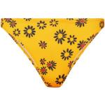 Bragas de bikini amarillas de poliester floreadas Solid & Striped con motivo de flores talla S para mujer 