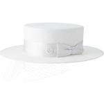Sombreros blancos de paja de paja  Novia Maison Michel para mujer 