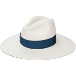 Sombreros blancos de paja de paja  BORSALINO con lazo talla S para mujer 