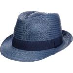 Sombrero de Paja Málaga Trilby sombreros de pajasombreros de verano (61 cm - azul)
