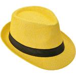 Sombreros amarillos de paja de fiesta  talla 61 talla S para mujer 
