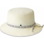 Sombreros blancos con logo Maison Michel para mujer 