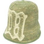 Sombreros verdes de algodón rebajados con crochet Talla Única para mujer 