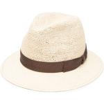 Sombreros beige de paja de paja  talla 60 con logo BORSALINO para hombre 