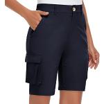 Shorts cintura alta azul marino impermeables talla S para mujer 