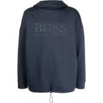 Sudaderas azul marino de algodón con capucha rebajadas manga larga con logo HUGO BOSS BOSS talla L para hombre 