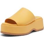 Sandalias amarillas de goma con plataforma Sorel talla 38,5 para mujer 