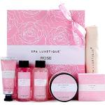 Cremas de manos rosas de lino para la maternidad en set de regalo con aceite de coco para mujer 