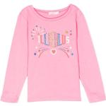 Camisetas rosa pastel de algodón de manga larga infantiles rebajadas Billieblush 24 meses 