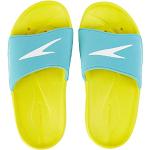 Speedo Atami Core Slide, Zapatos de Playa y Piscina Unisex niño, Multicolor (Empire Yellow/Bali Blue 000), 34.5 EU