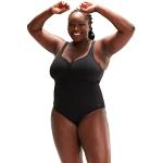 Bañadores deportivos negros rebajados Speedo fruncido talla XL para mujer 