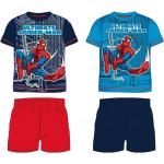 Pijamas cortos infantiles azules de algodón Spiderman 4 años 