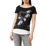 Camisetas negras de algodón de algodón  góticas de punto Spiral talla L para mujer 