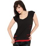 Camisetas negras de algodón de algodón  góticas de punto Spiral talla XL para mujer 