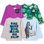 Camisetas de algodón de manga larga infantiles Star Wars Darth Vader 3 años 