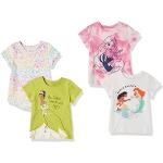 Camisetas de algodón de manga corta infantiles Disney zebra con volantes 4 años para niña 