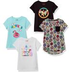 Camisetas de algodón de manga corta infantiles Disney zebra con volantes 4 años para niña 