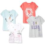 Camisetas grises de algodón de manga corta infantiles Disney zebra con volantes 4 años para niña 