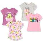 Camisetas de algodón de manga corta infantiles Disney zebra con volantes 3 años para niña 