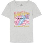 Camisetas grises de manga corta Rolling Stones manga corta con cuello redondo Springfield talla M para mujer 
