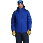 Chaquetas azules neón de poliester de esquí tallas grandes con capucha Spyder talla S de materiales sostenibles para hombre 