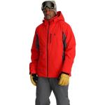 Chaquetas de poliester de esquí tallas grandes con capucha Spyder talla XL de materiales sostenibles para hombre 