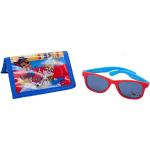 SRV Hub® gafas de sol deportivas con licencia con cartera para niños, gafas de sol UV400 y cartera elegante, regalo de verano para adolescentes de 3 años