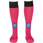 Calcetines deportivos fucsia S.S.C. Napoli con logo talla XXS para hombre 