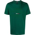 Camisetas verdes de algodón de manga corta rebajadas manga corta con cuello redondo con logo Tommy Hilfiger Sport talla M para hombre 