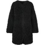 Abrigos negros de poliester de invierno con cuello redondo Stand Studio talla S para mujer 