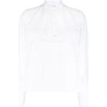 Camisas blancas de algodón de manga larga rebajadas manga larga con cuello alto Plan C talla XL para mujer 