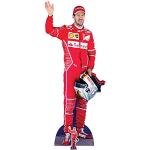 STAR CUTOUTS Sebastian Vettel Red, Cartón, Multicolor, 183 x 77 x 183 cm