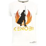 Camisetas blancas de manga corta Star Wars Obi-Wan Kenobi tallas grandes manga corta talla XXL para hombre 