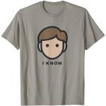 Camisetas grises de encaje con encaje  Star Wars Han Solo de encaje talla S para hombre 