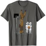 Camisetas grises de encaje con encaje  Star Wars Chewbacca de encaje talla S para hombre 