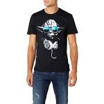 Star Wars DJ Yoda Cool Camiseta, Negro, XX-Large p