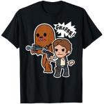 Camisetas negras de encaje con encaje  Star Wars Han Solo de encaje talla S para hombre 