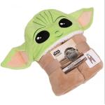 Mantas infantiles marrones Star Wars Yoda Baby Yoda Primark 150x120 