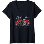 Camisetas negras de encaje con encaje  Star Wars Rogue One con escote V con logo talla S para mujer 
