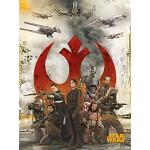 Star Wars Rogue Uno – Rebeldes 60 x 80 cm Lienzo impresión, Multicolor