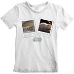 Camisetas blancas de licra de manga corta infantiles Star Wars Yoda Baby Yoda 8 años 