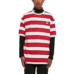 STARTER BLACK LABEL Starter Block Stripes tee Camiseta, Rojo Urbano, Blanco y Negro, XL para Hombre