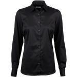 Camisas negras de manga larga manga larga oficinas con rayas talla L para mujer 