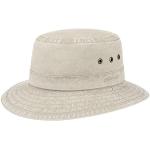 Sombreros orgánicos beige de algodón de primavera Stetson talla M de materiales sostenibles para mujer 