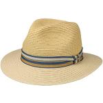 Sombreros beige de paja de paja  talla 55 con rayas Stetson talla S para mujer 