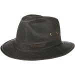 Sombreros Panamá marrones de algodón de invierno talla 62 vintage desgastado Stetson talla XL para hombre 