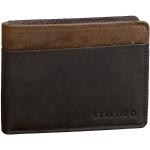 STILORD 'Sterling' Cartera RFID Hombre Cuero Portamonedas NFC Bloqueo Monedero Clásico Billetera Portatarjetas de Piel Genuino, Color:marrón Oscuro